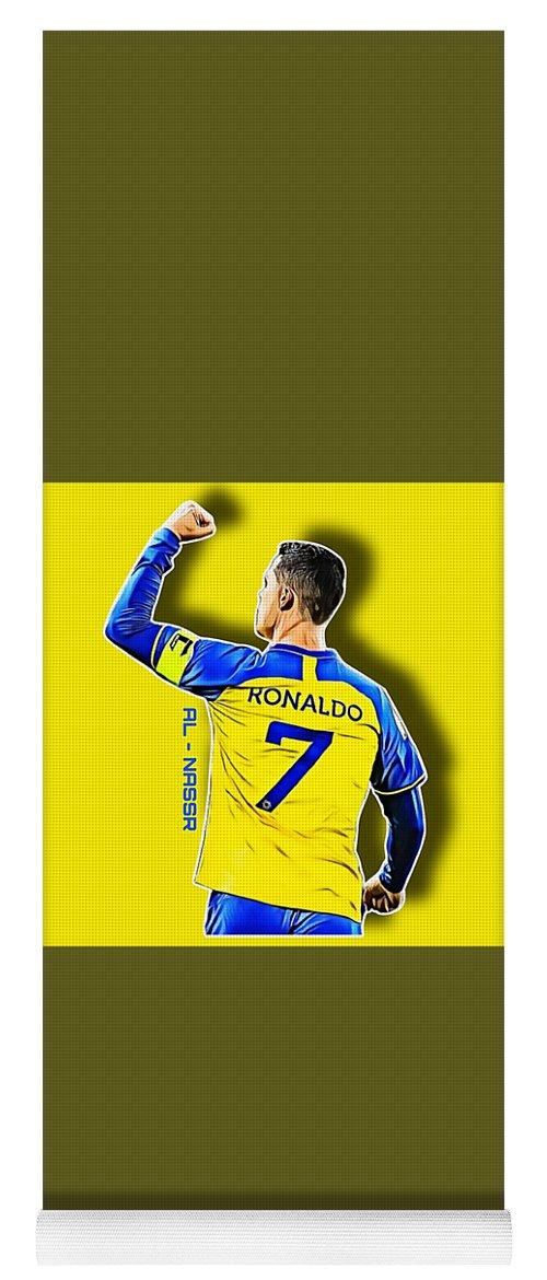 Cristiano Ronaldo Al Nassr Poster V2 Yoga Mat By Aaron Himmler