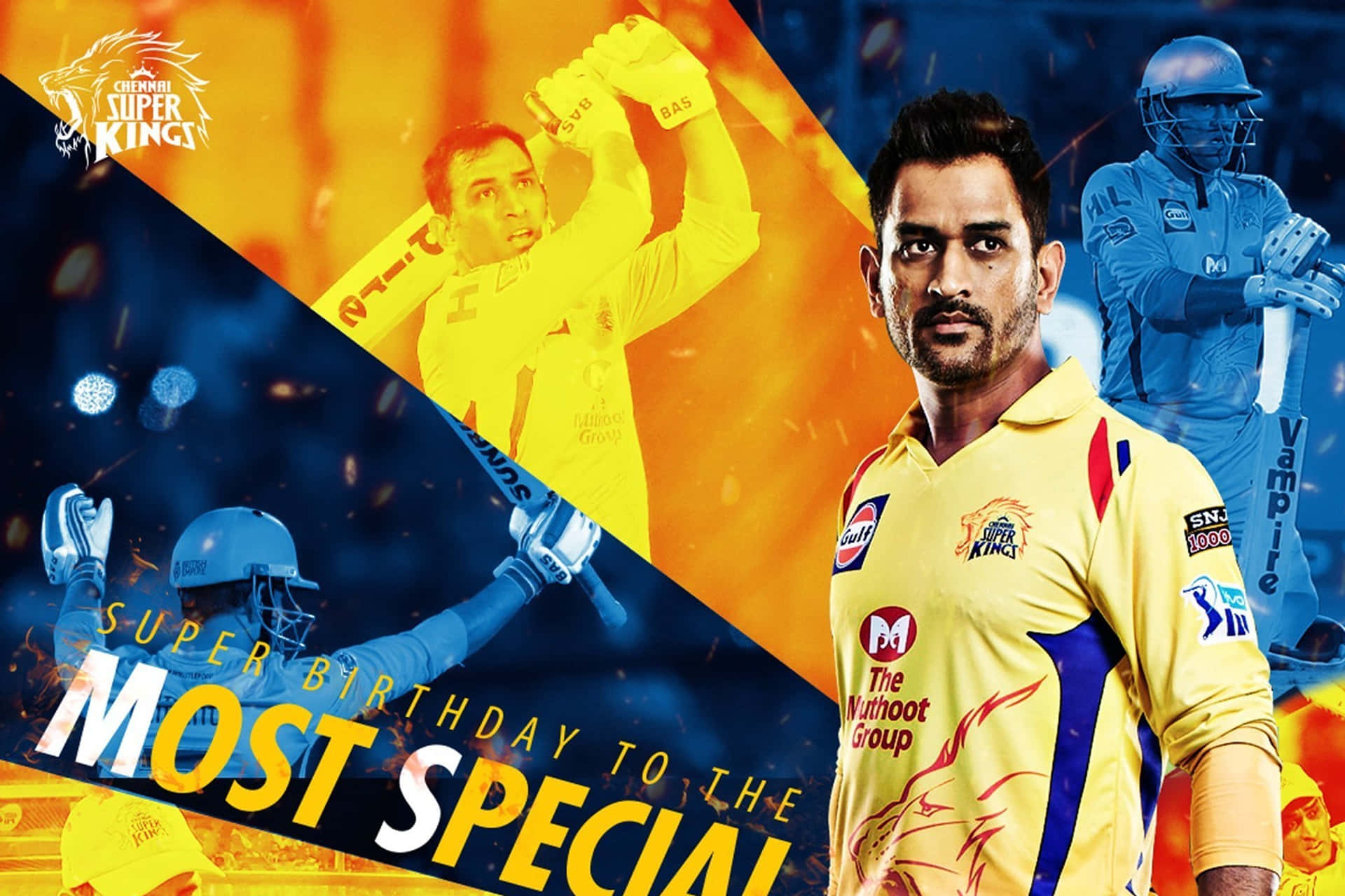 Chennai Super Kings Players Wallpaper