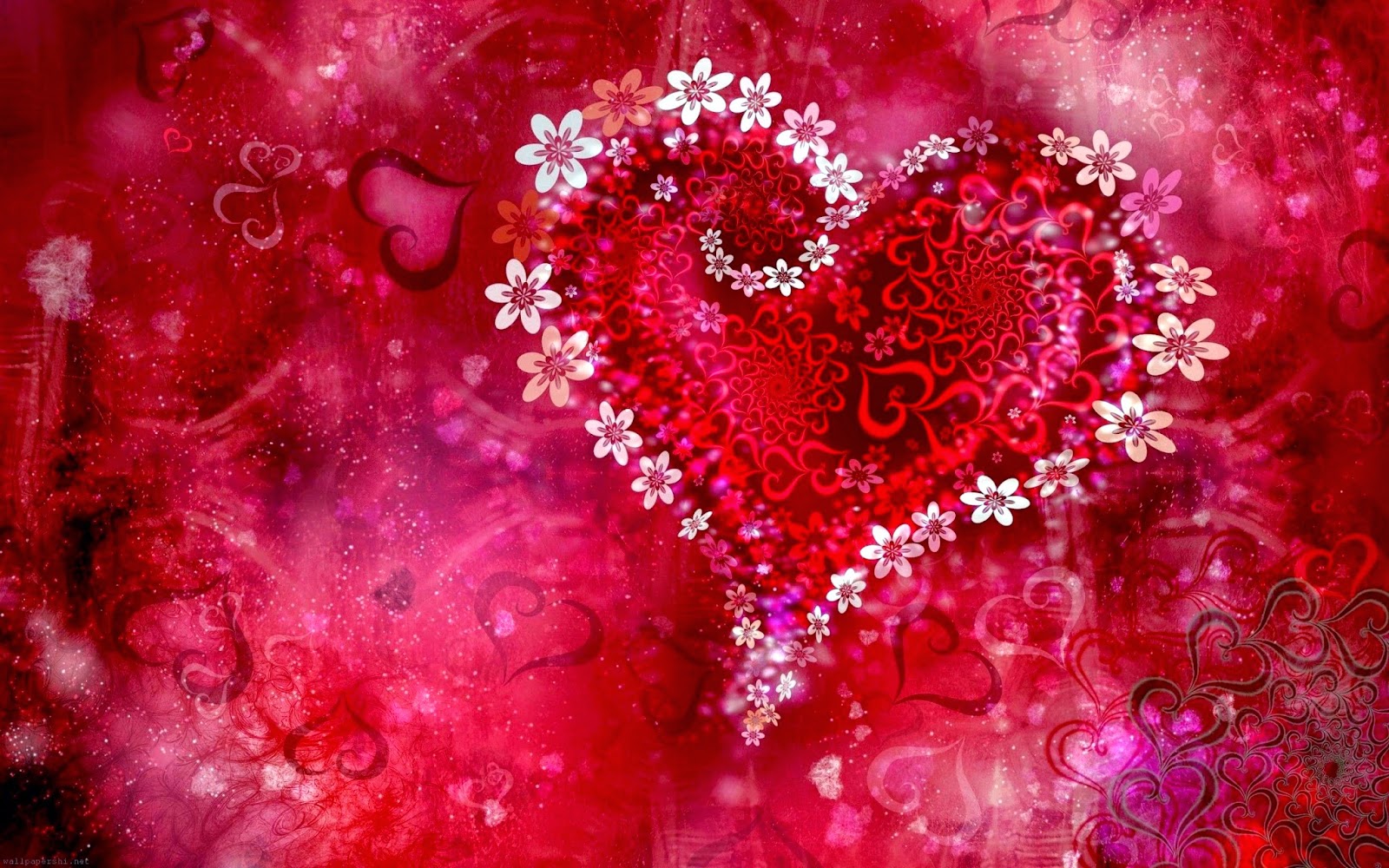 Gallery For Gt Pink Hearts And Flowers Wallpaper