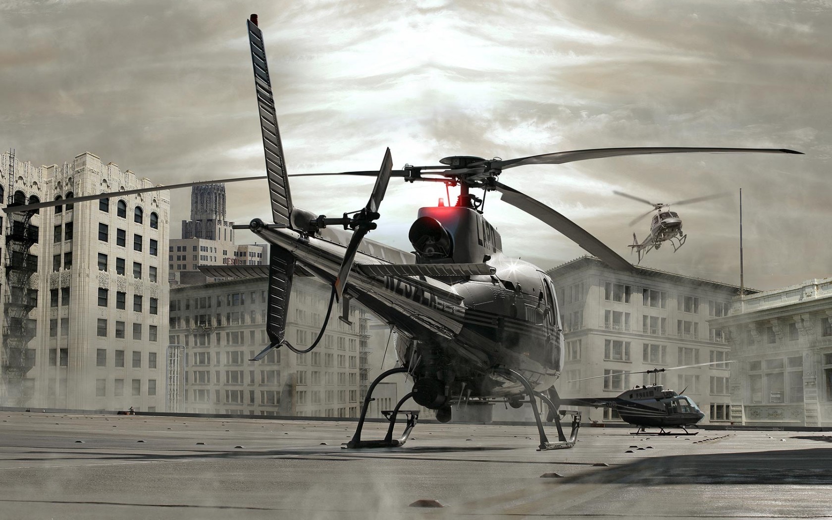 Lapd Helicopters Wallpaper Background