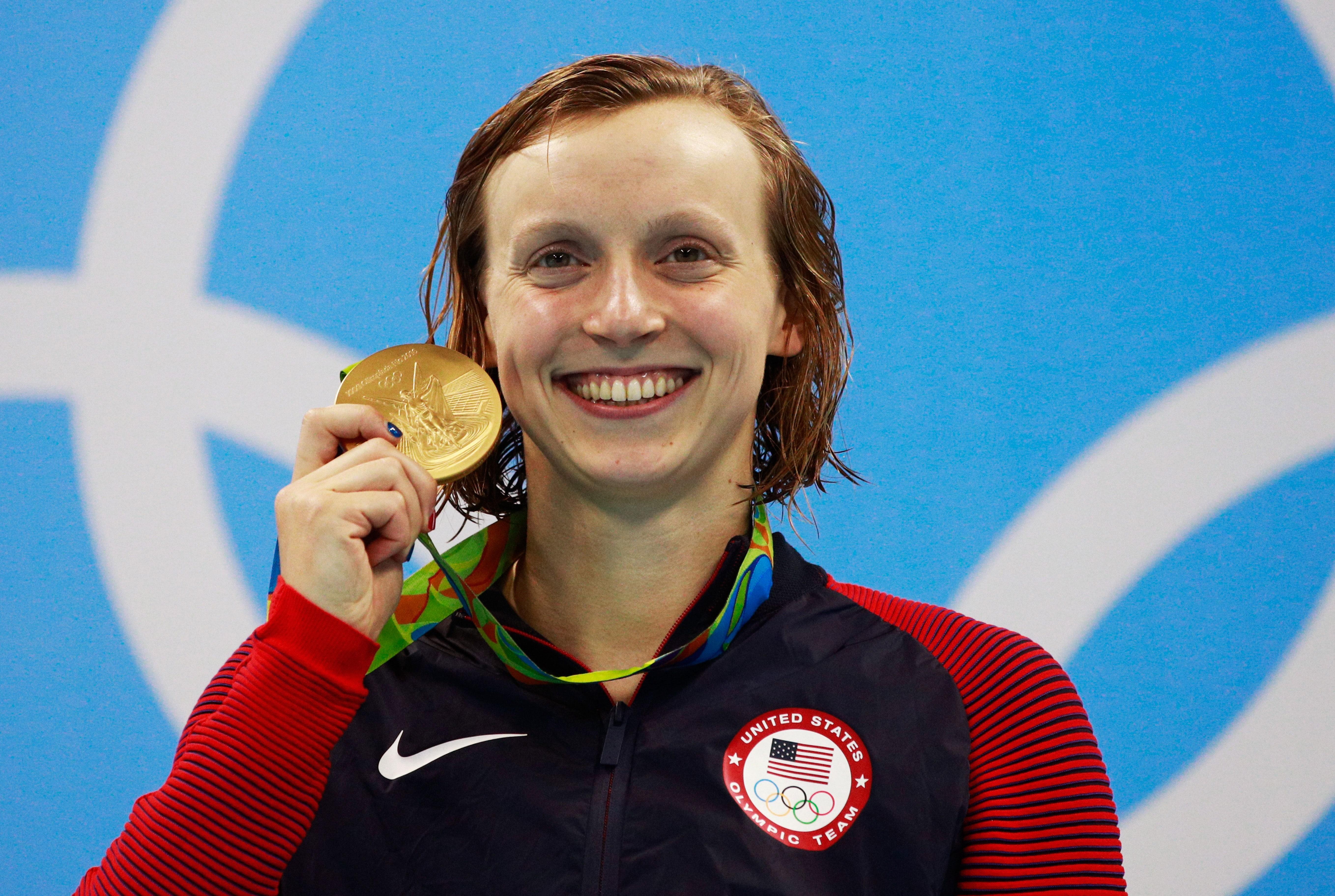 Swimmer Katie Ledecky Trains At A M For Olympics Teen