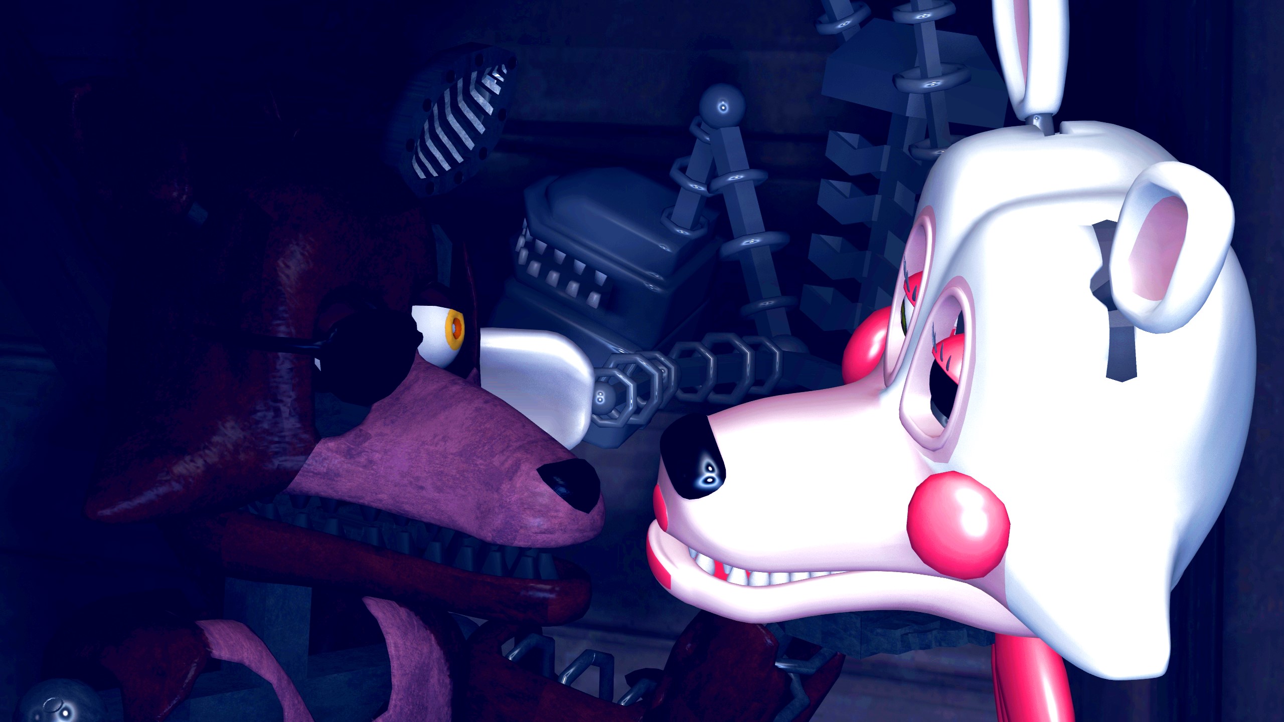 Sfm Fnaf Foxy And Mangle Forever By Antihacking5000