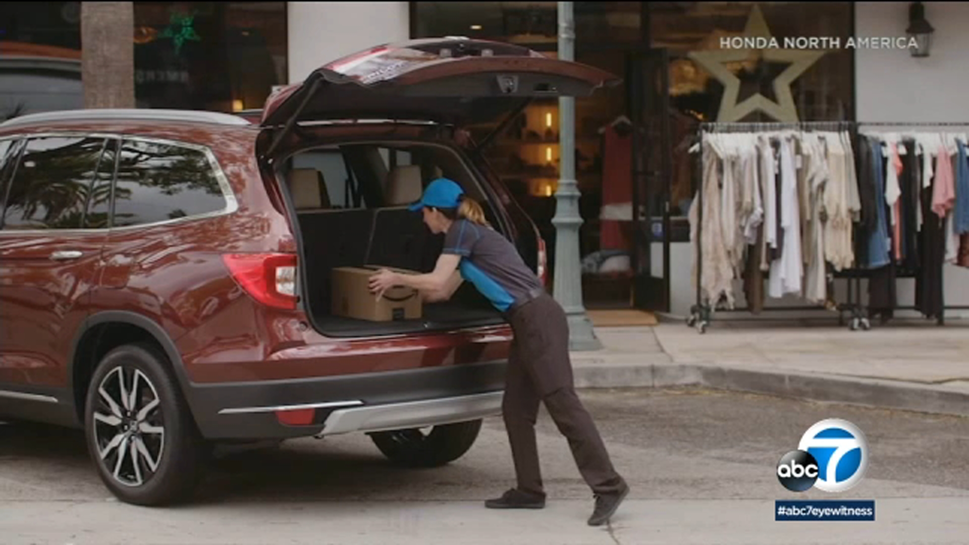 Technology In New Honda Models Lets Amazon Deliver Packages Right