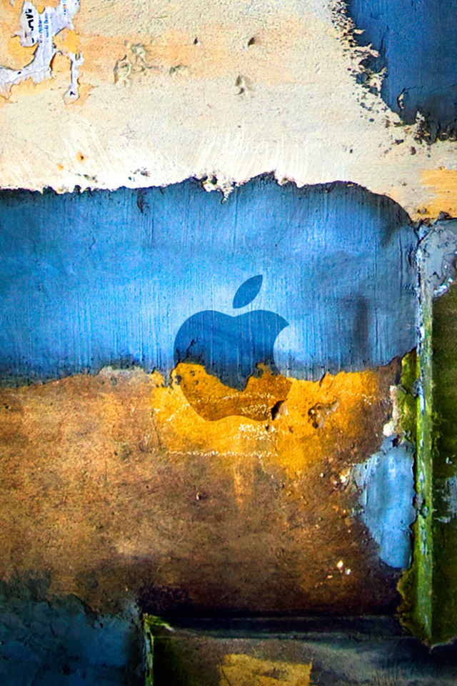 Apple Graffiti Simply Beautiful iPhone Wallpaper