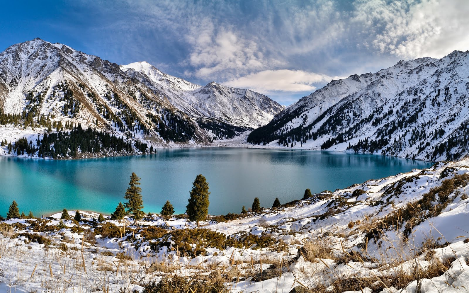 Im Genes Lago En La Monta A Durante El Invierno Winter Mountains