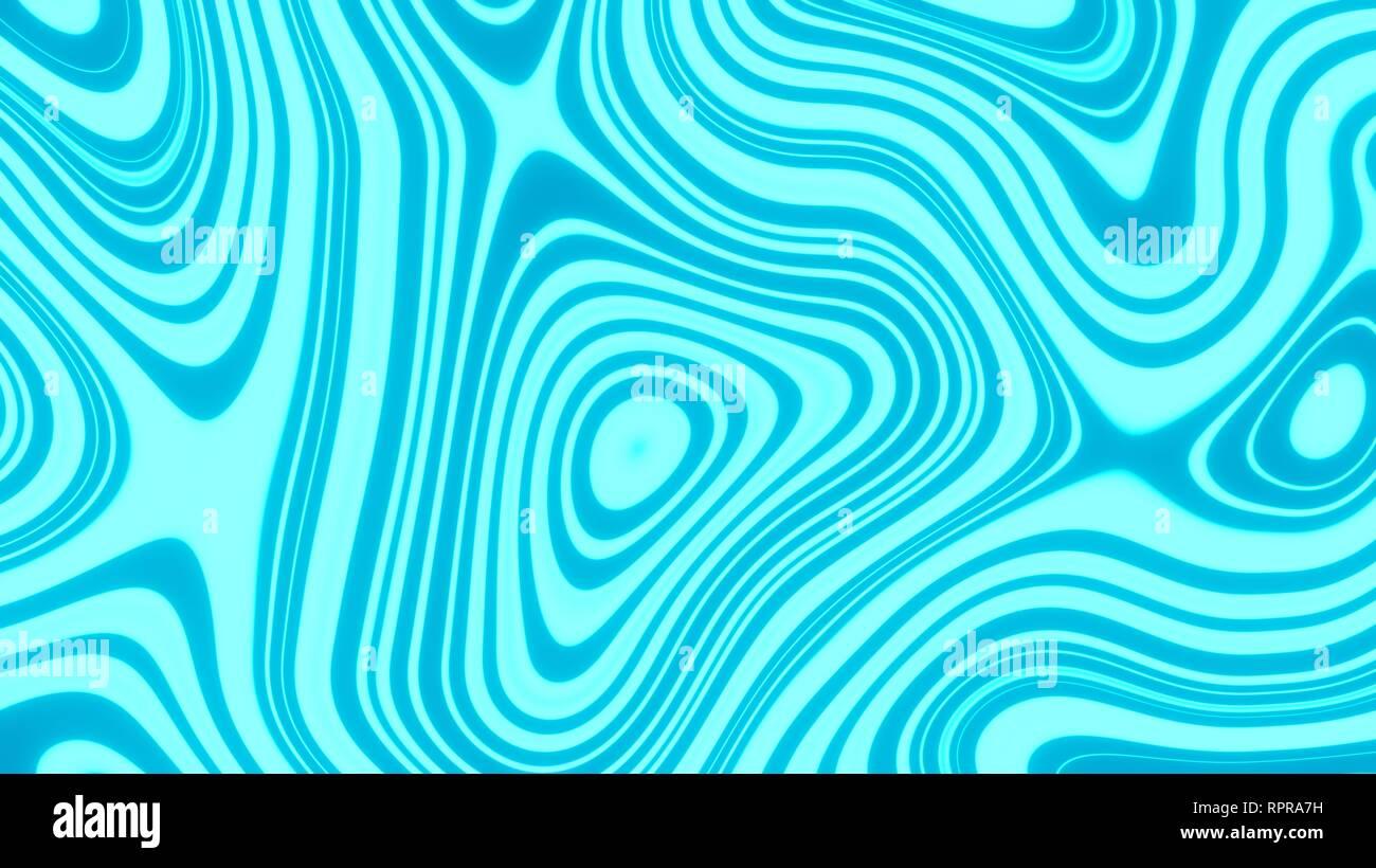 8k UHD Blue And Cyan Abstract Psychedelic Blob Wallpaper Stock