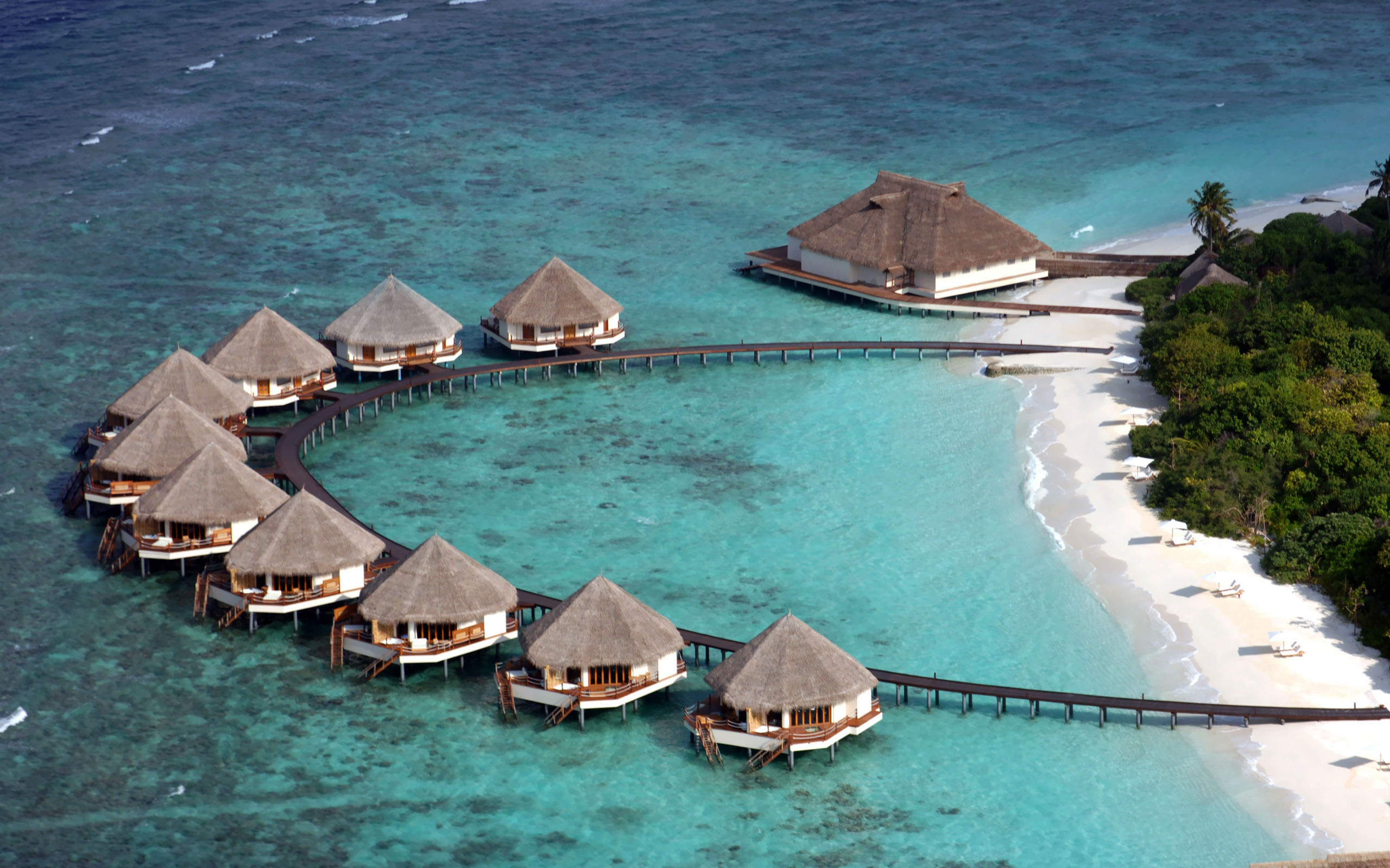 Island Beach Hotel Maldives WallpaperCowcom