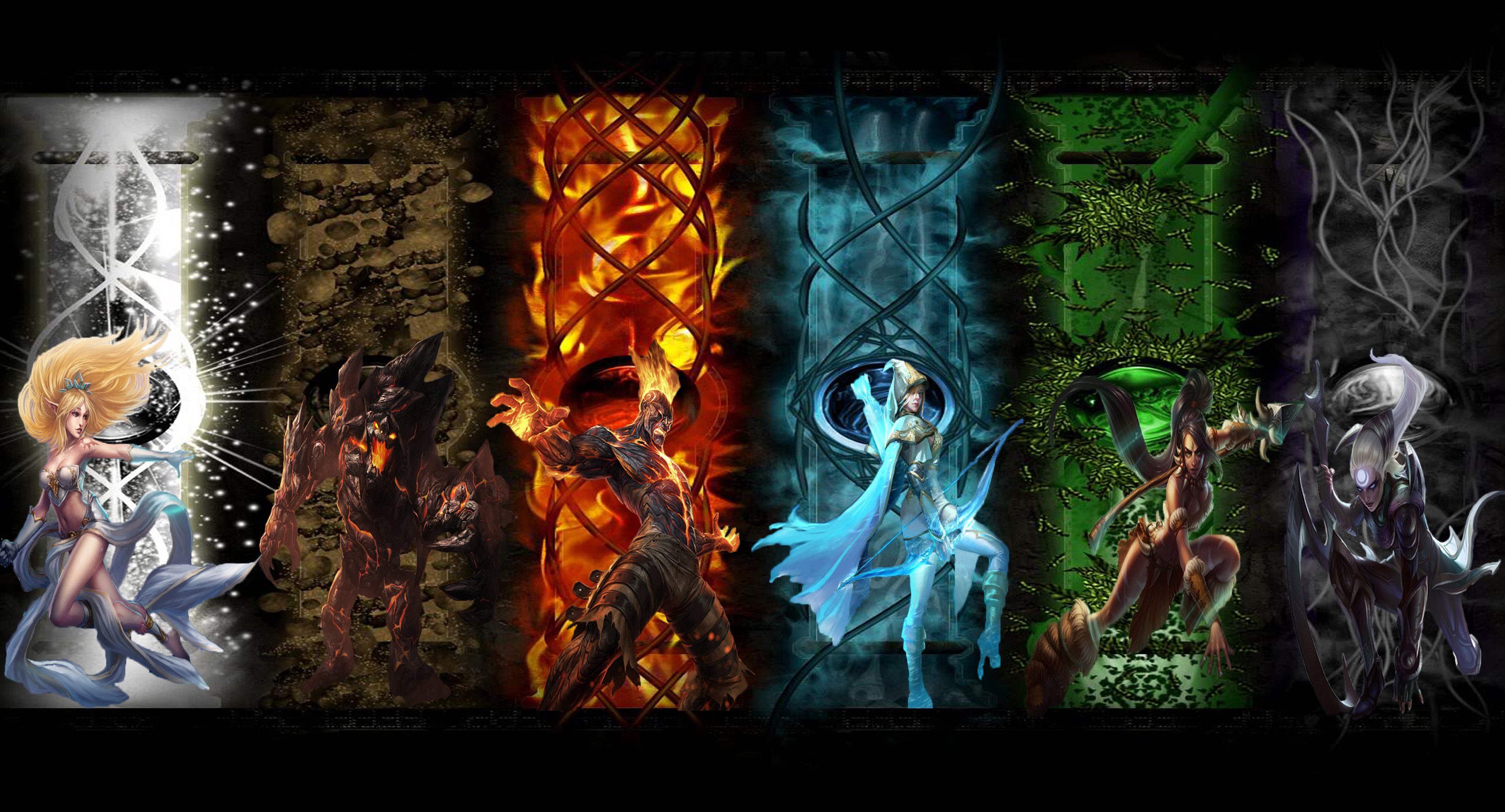 League Of Legends Elemental Wallpaper By Killerfist