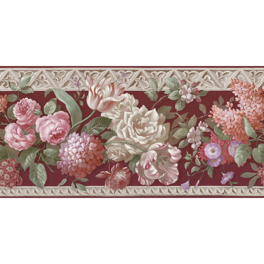  roth 10 14 Multicolor Rose Prepasted Wallpaper Border at Lowescom