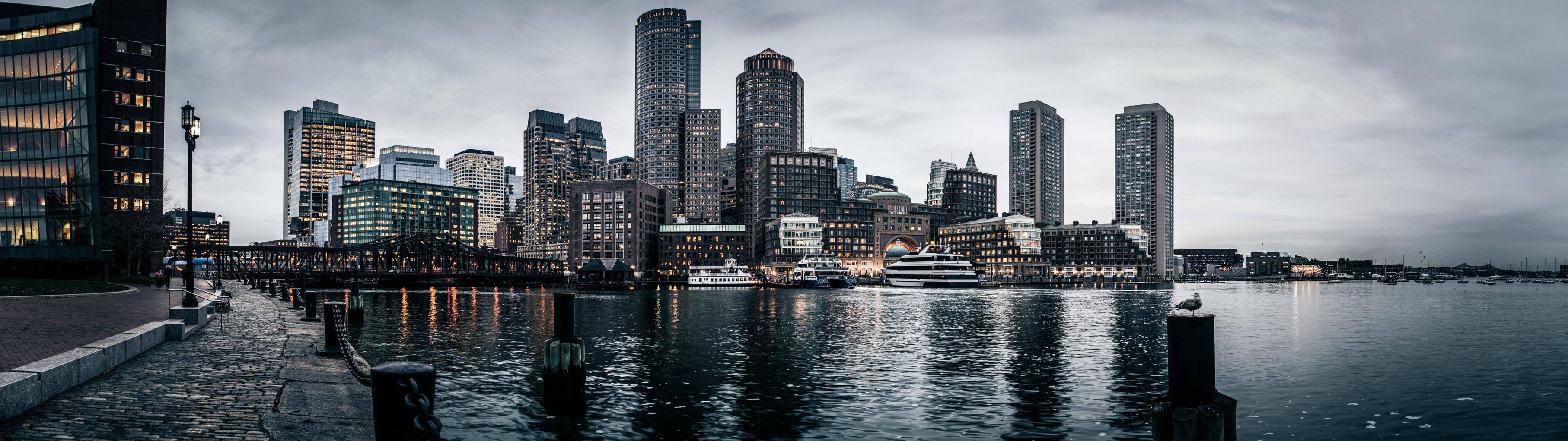Gorgeous HD Panorama Of Harbor Skyline Xpost From R Wallpaper