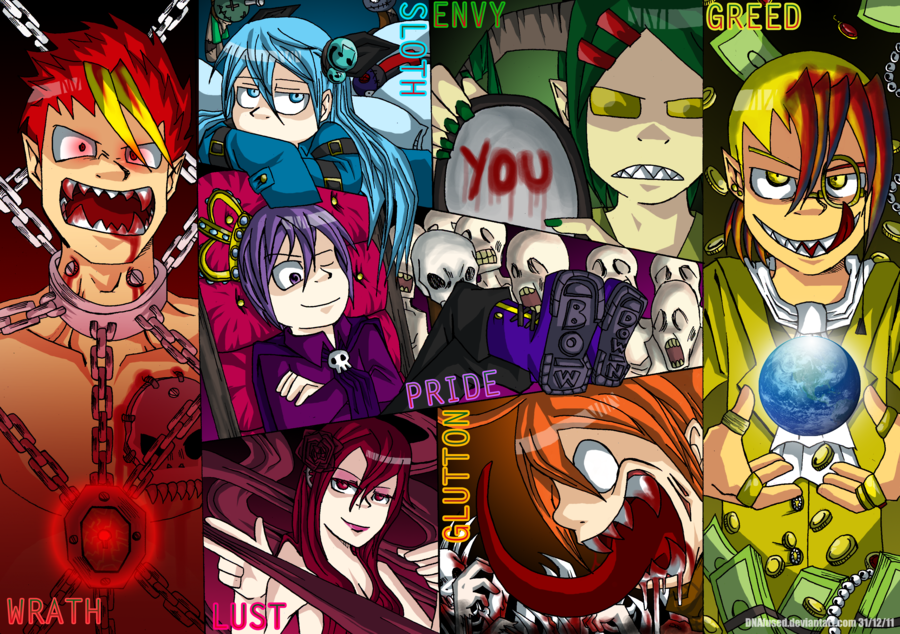 The Seven Deadly Sins By Dnafused
