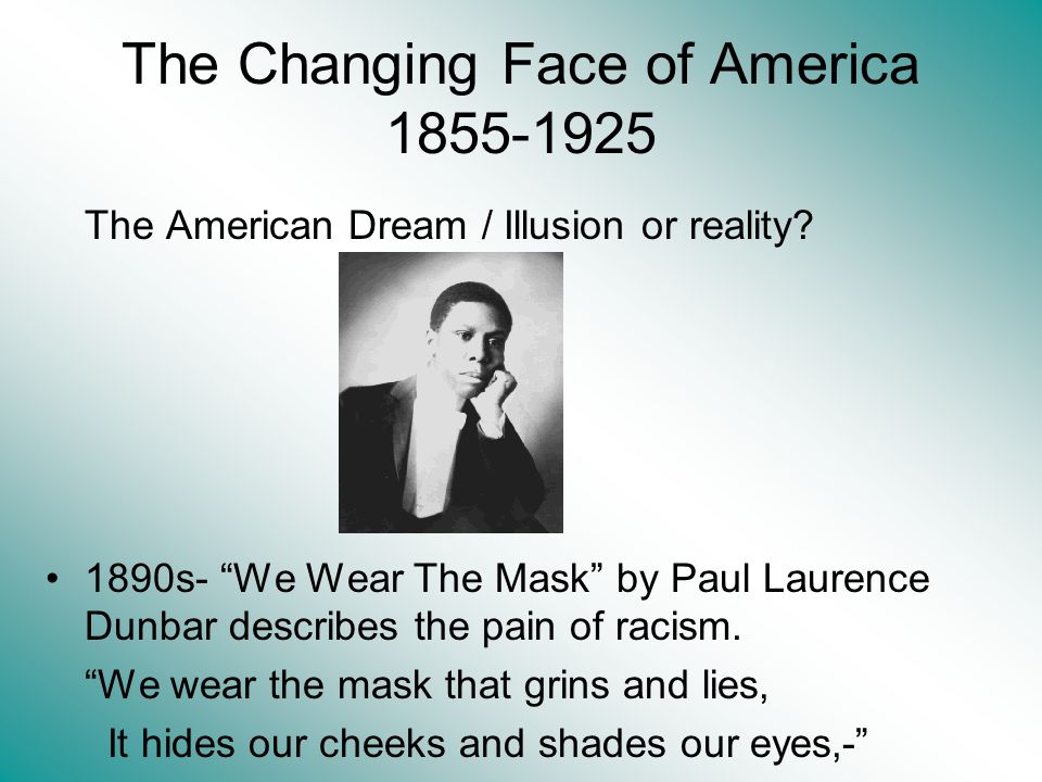 The Changing Face Of America American Dream Illusion