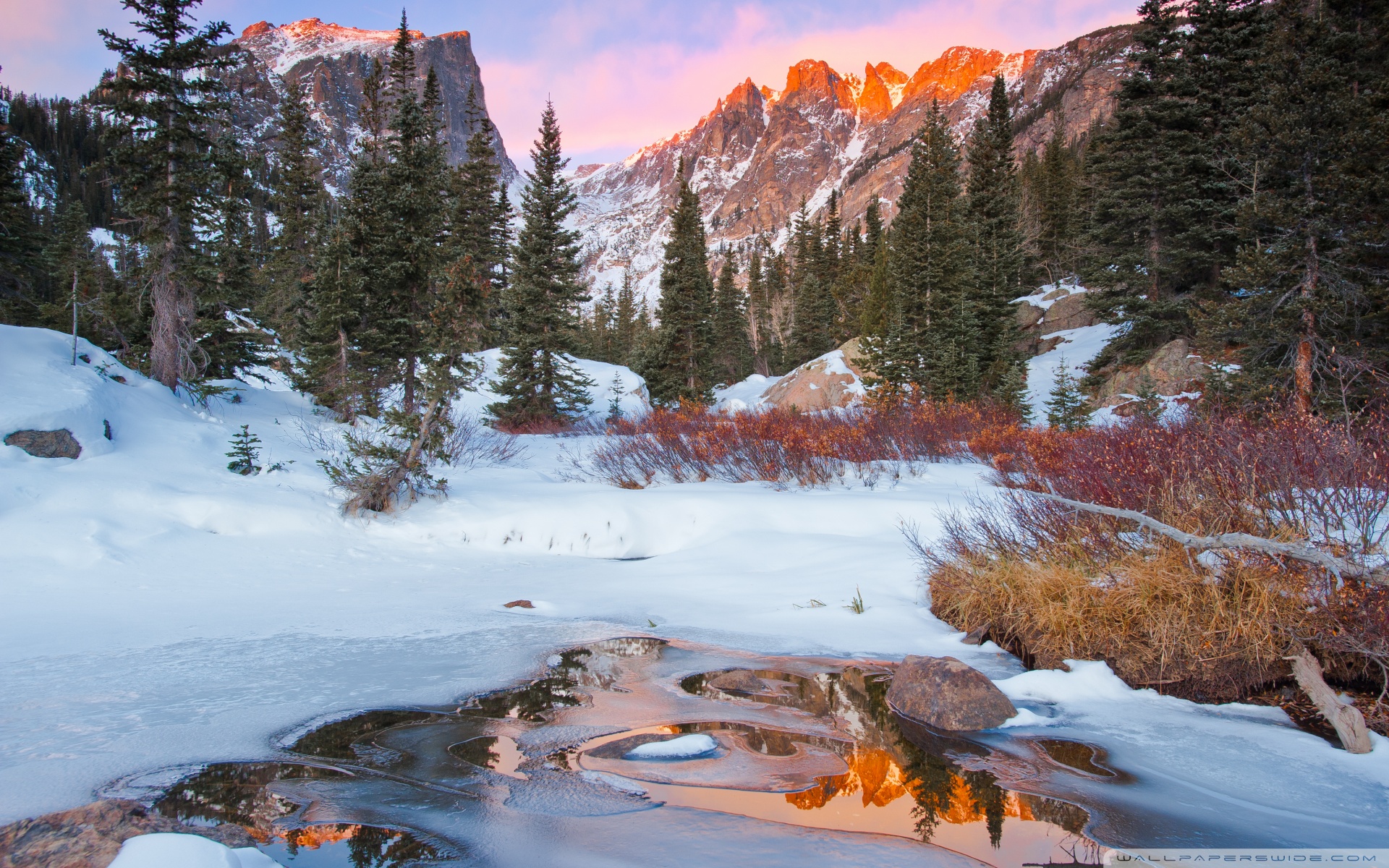 Rocky Mountain National Park In Winter Wallpaper