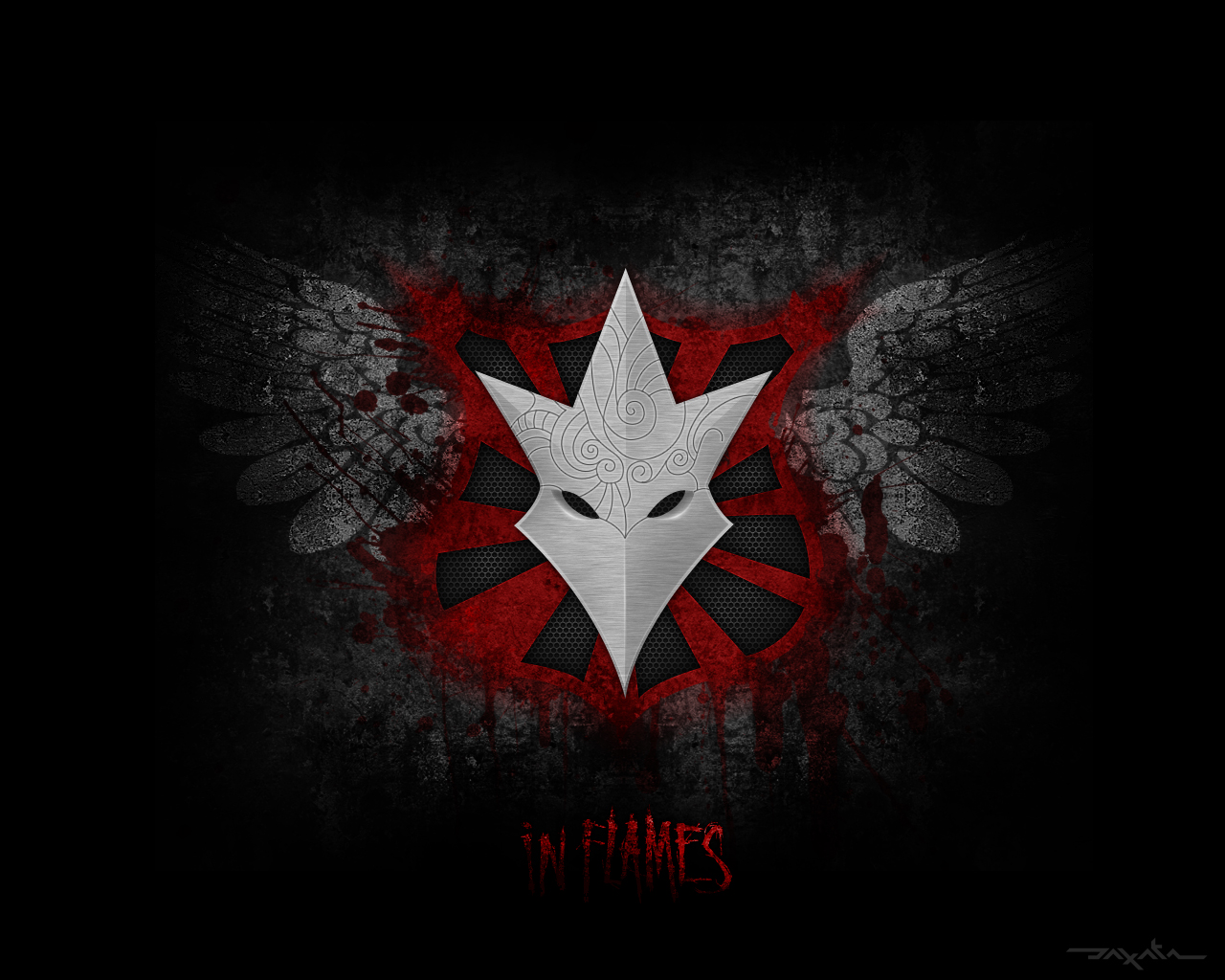 In Flames Logo Wallpaper By Daxaka163