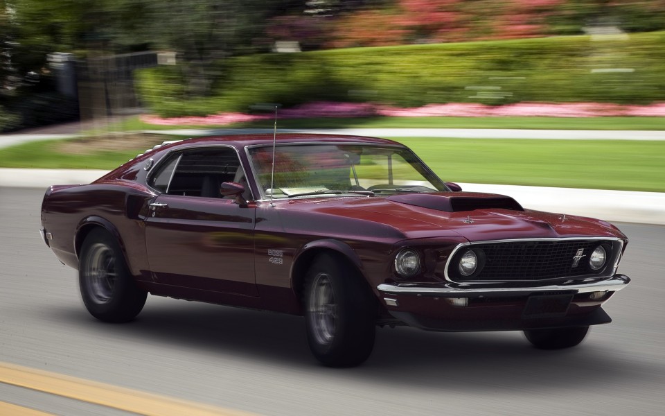 Wallpaper Muscle Cars Ford Boss Mustang Fastback