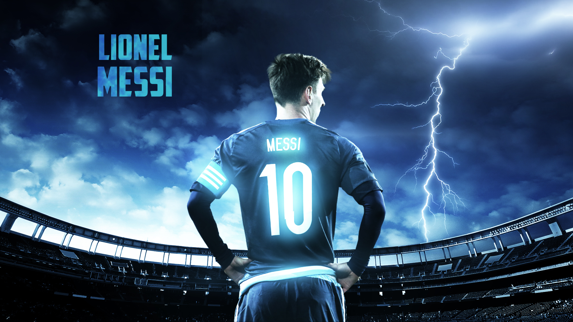Lionel Messi Argentina Wallpaper by RakaGFX
