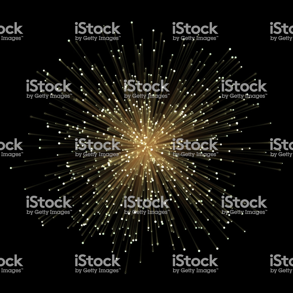 Abstract Gold Fractral Outburst Flash Background With Golden
