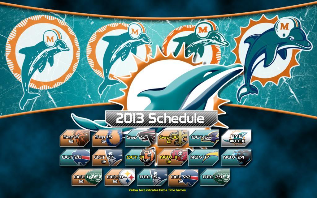 [48+] Miami Dolphins Schedule Wallpaper