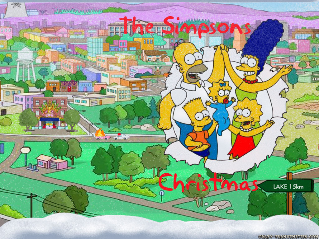 Wallpaper Simpsons Christmas
