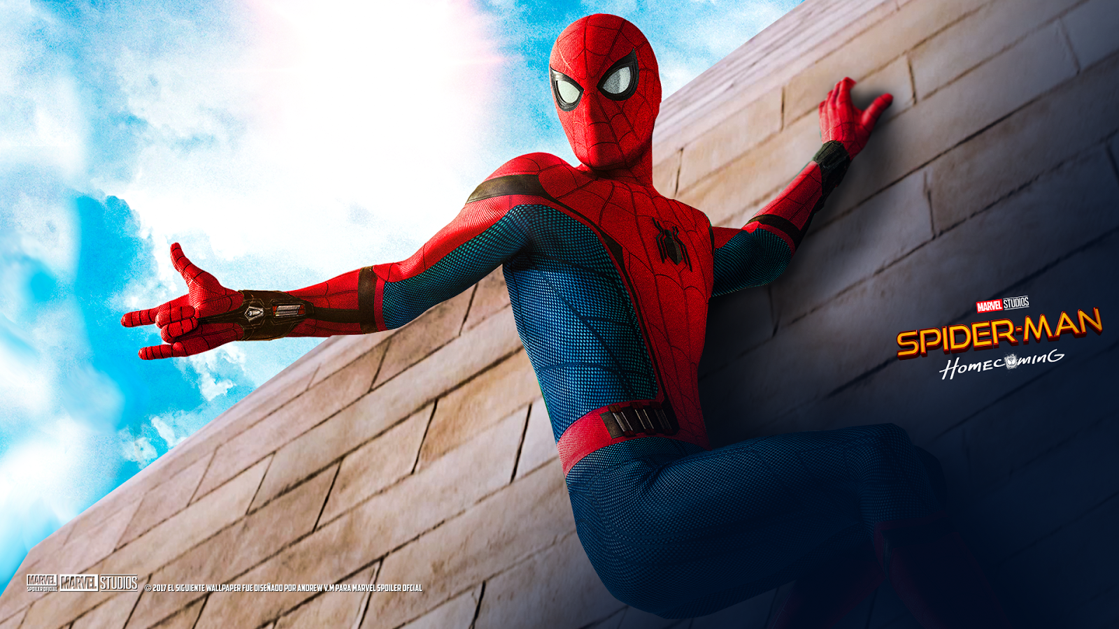 Spider Man Homeing Wallpaper HD Background Image