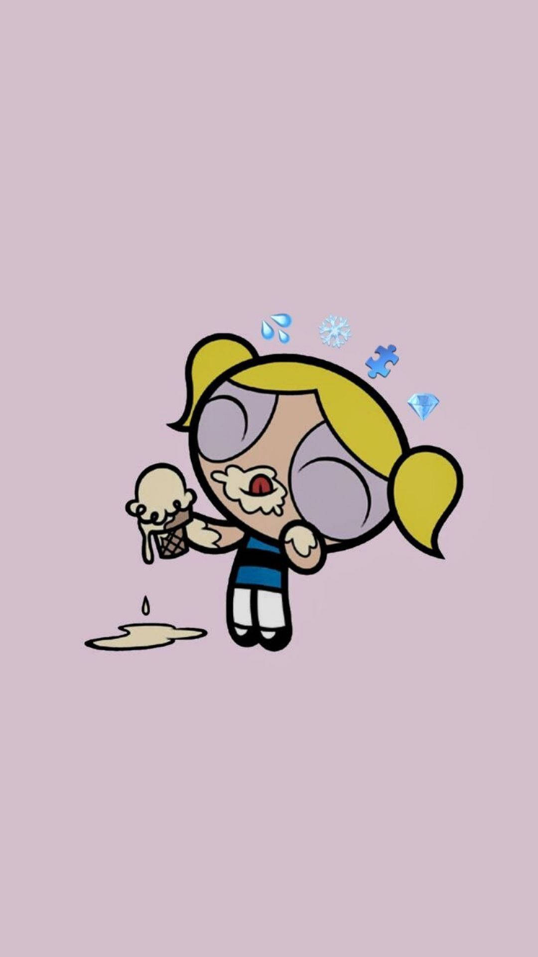Aesthetic Cartoon Background Wallpaper