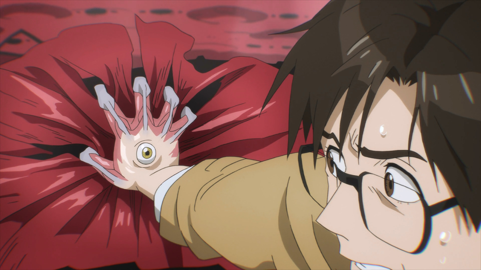 Shinichi Stopping A Car With Migi