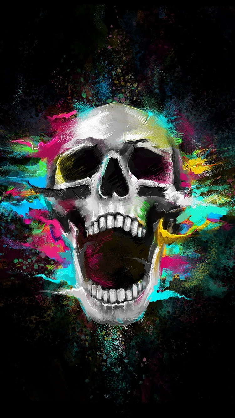 Skull iPhone Wallpaper HD