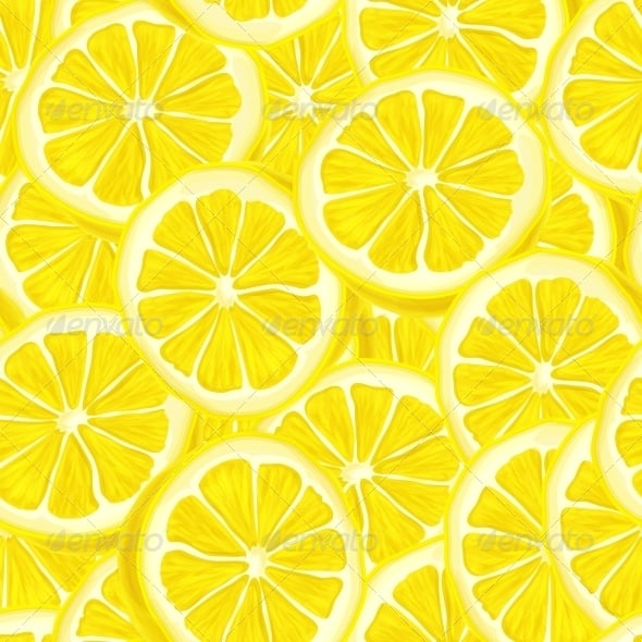 Sliced Lemon Seamless Background   Backgrounds Decorative 590x590