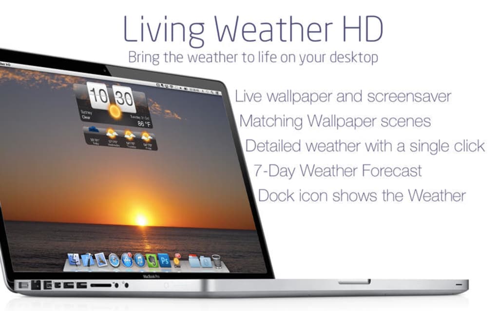 Living Weather HD Desktop Wallpaper And Screensaver For Mac