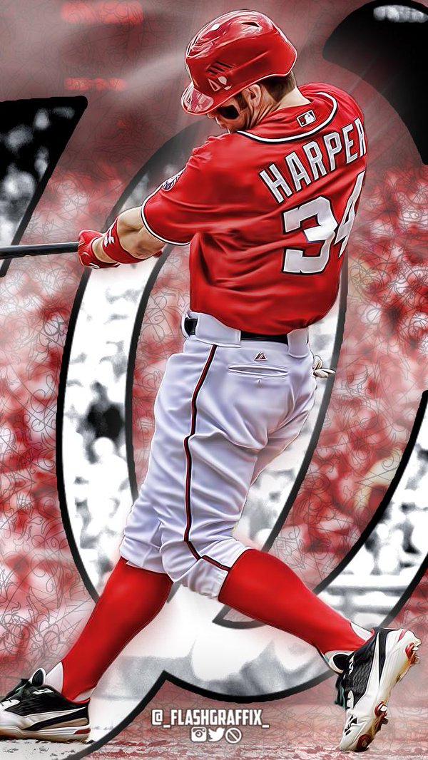 Bryce Harper MLB Postseason 2022 Poster Wallpaper Canvas –