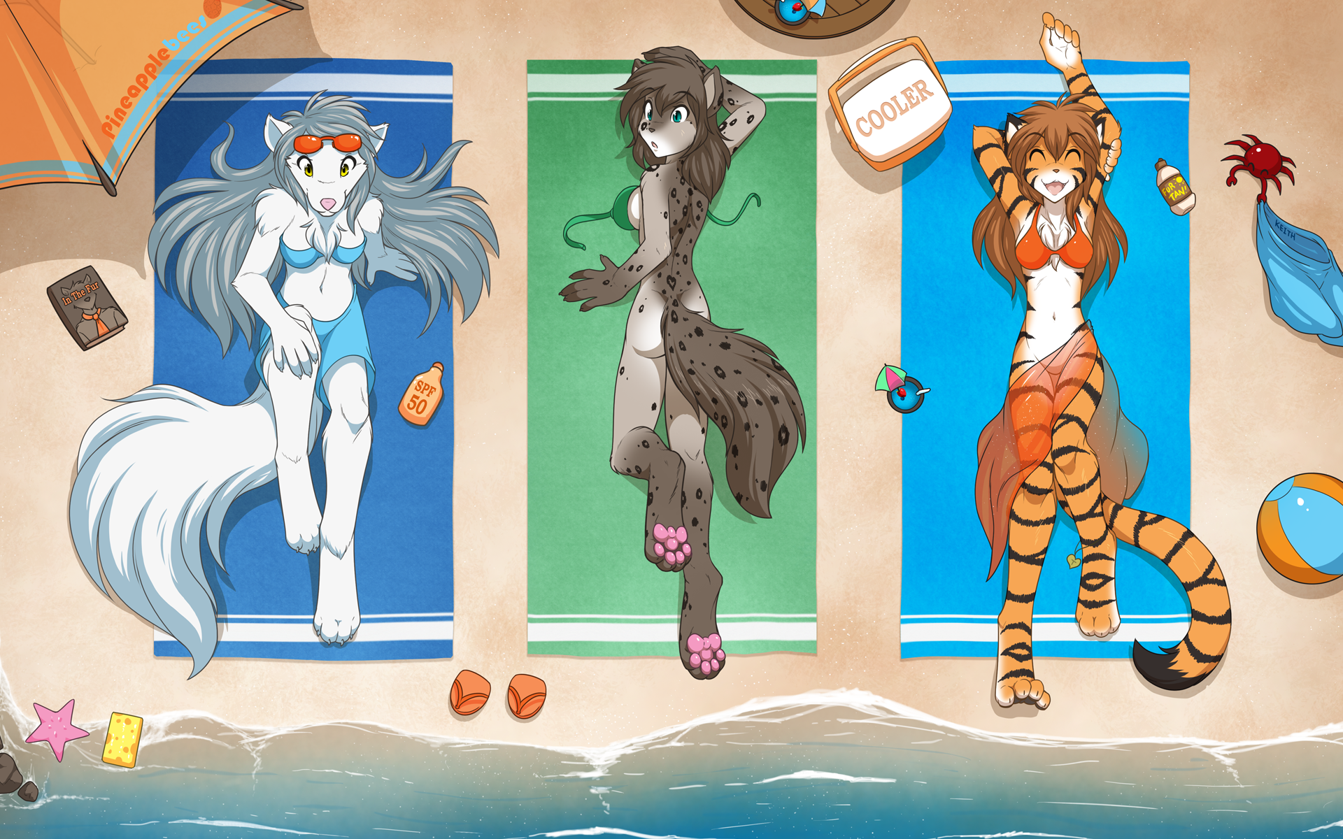 Beach Party Trio By Twokinds