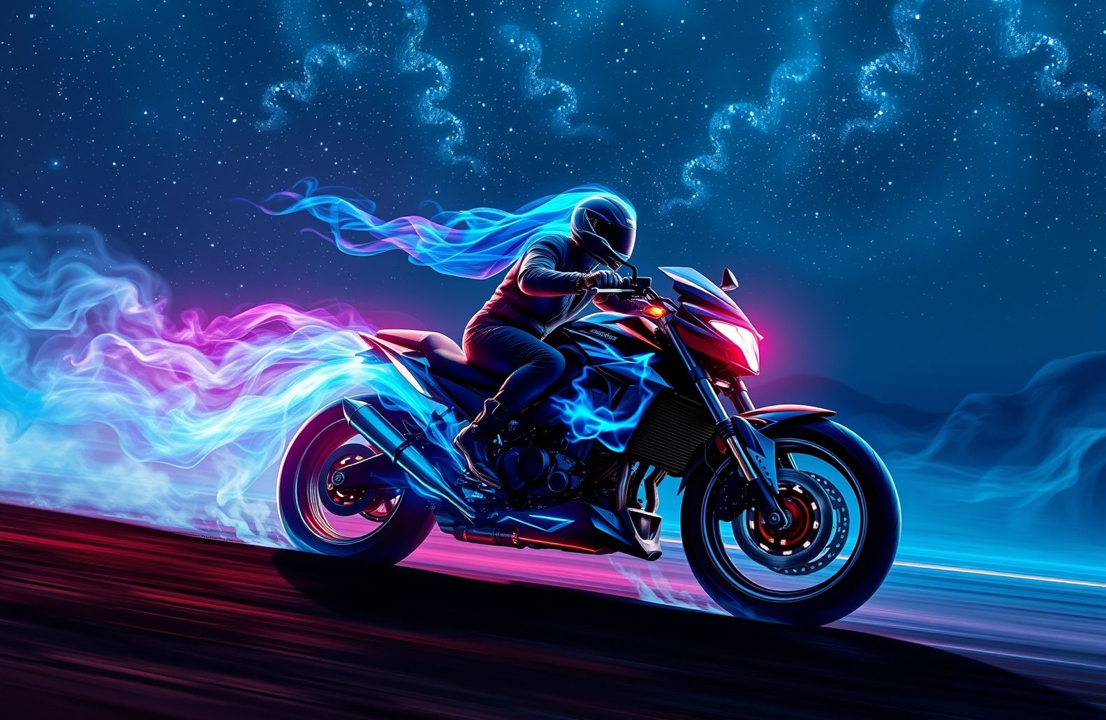 Blue Ghost Rider Wallpaper