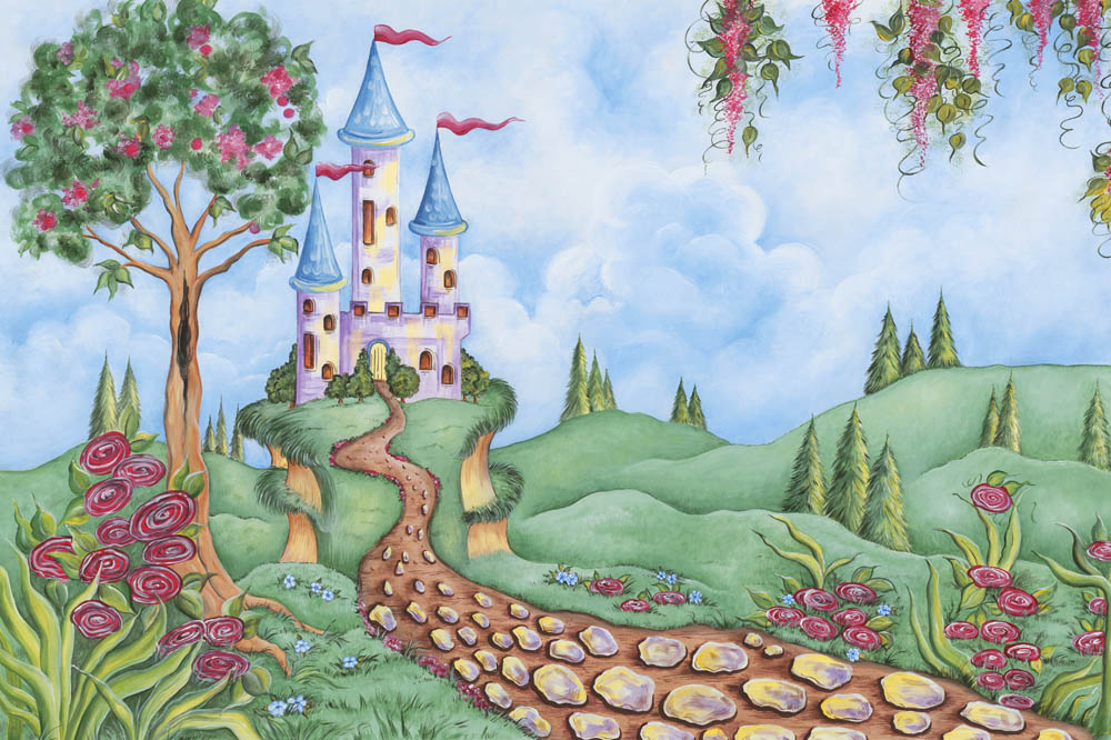 Road To The Castle Personalized Wall Mural