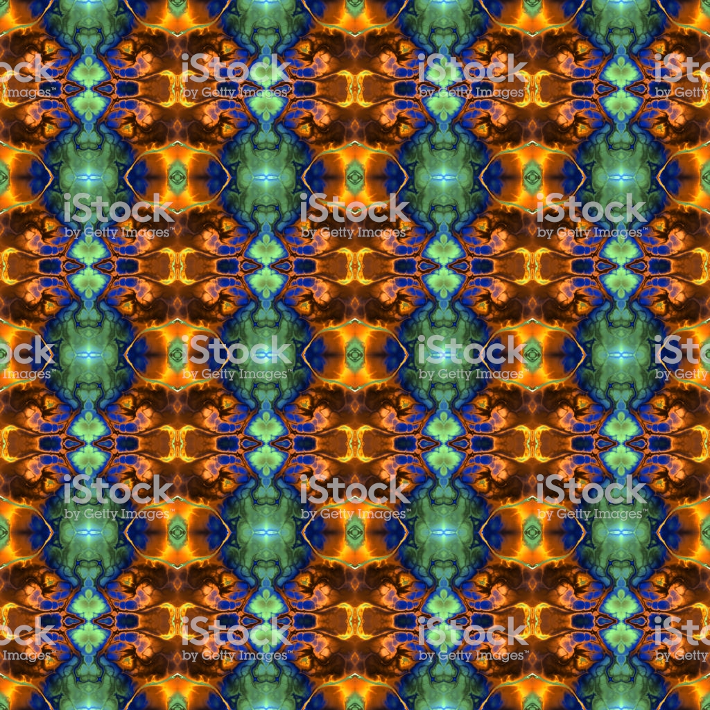 Seamless Kaleidoscope Background Stock Illustration