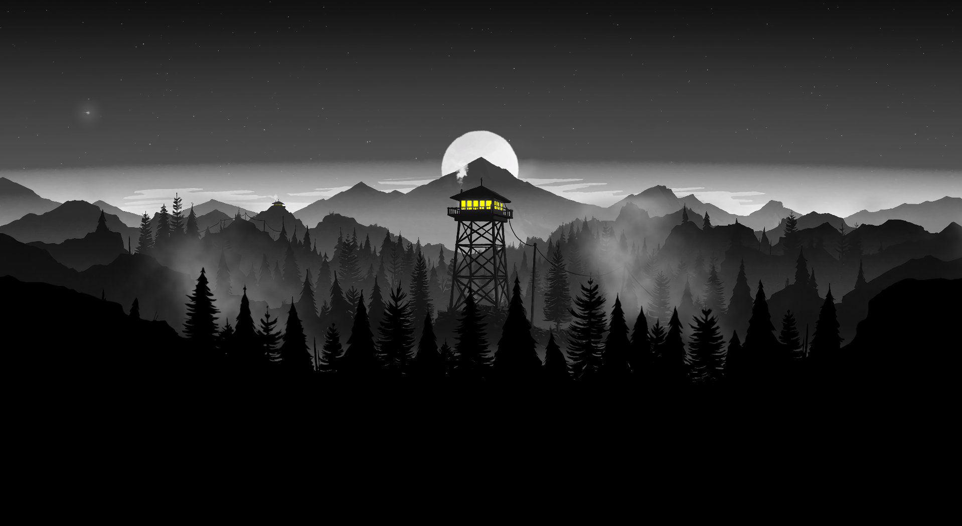 Free download black and white firewatch Album on Imgur [1918x1049] for