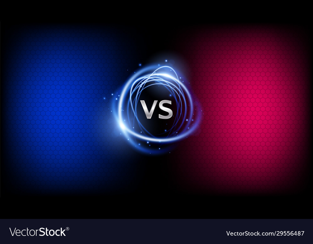 Vs Versus Battle Background Sports Petition Vector Image