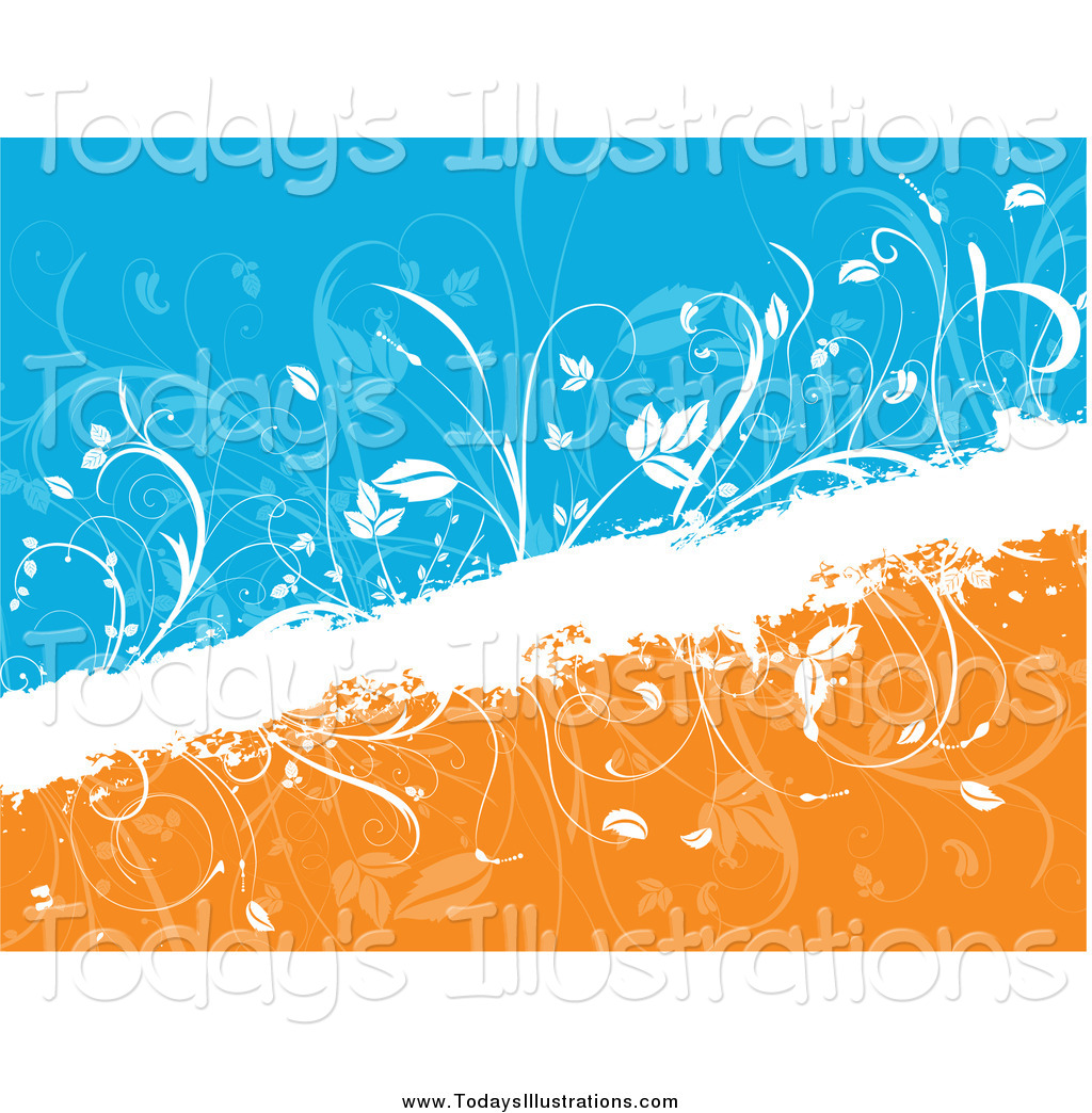 Orange And Blue Background Design Orang