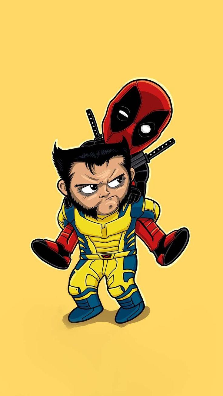 Deadpool X Wolverine Duo Iphone Wallpaper