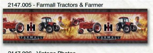 Farmall Tractors Farmer Wall Border