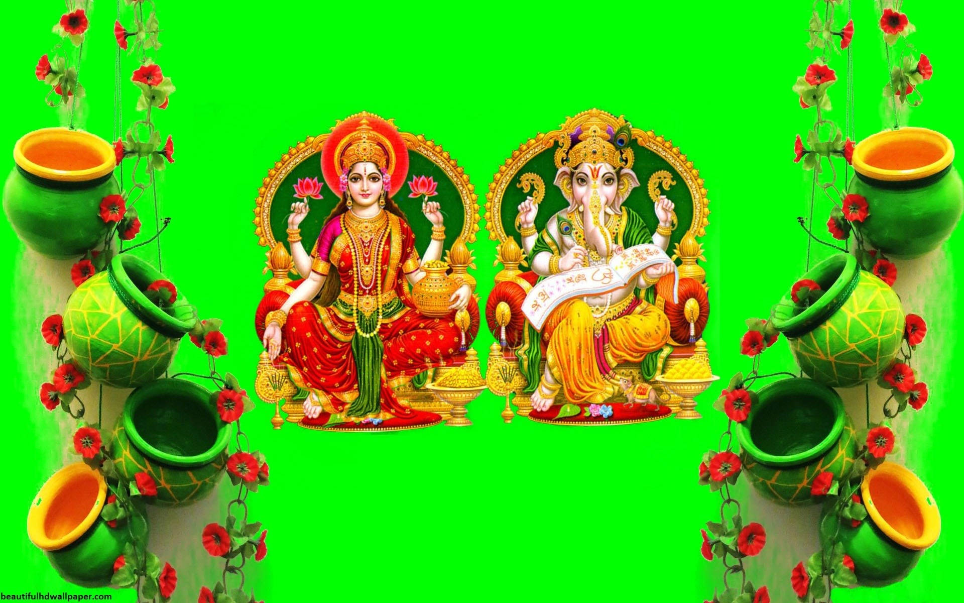 Goddess Lakshmi HD Wallpaper