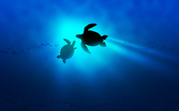 Create New Layer Under Mom Turtle And Draw The Bubbles As