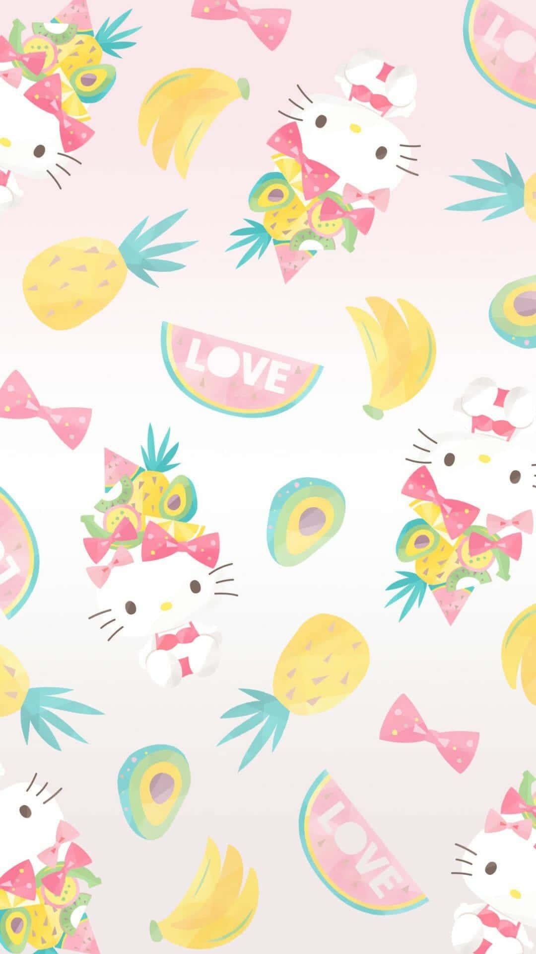 Download Hello Kitty Kawaii Aesthetic Design Wallpaper