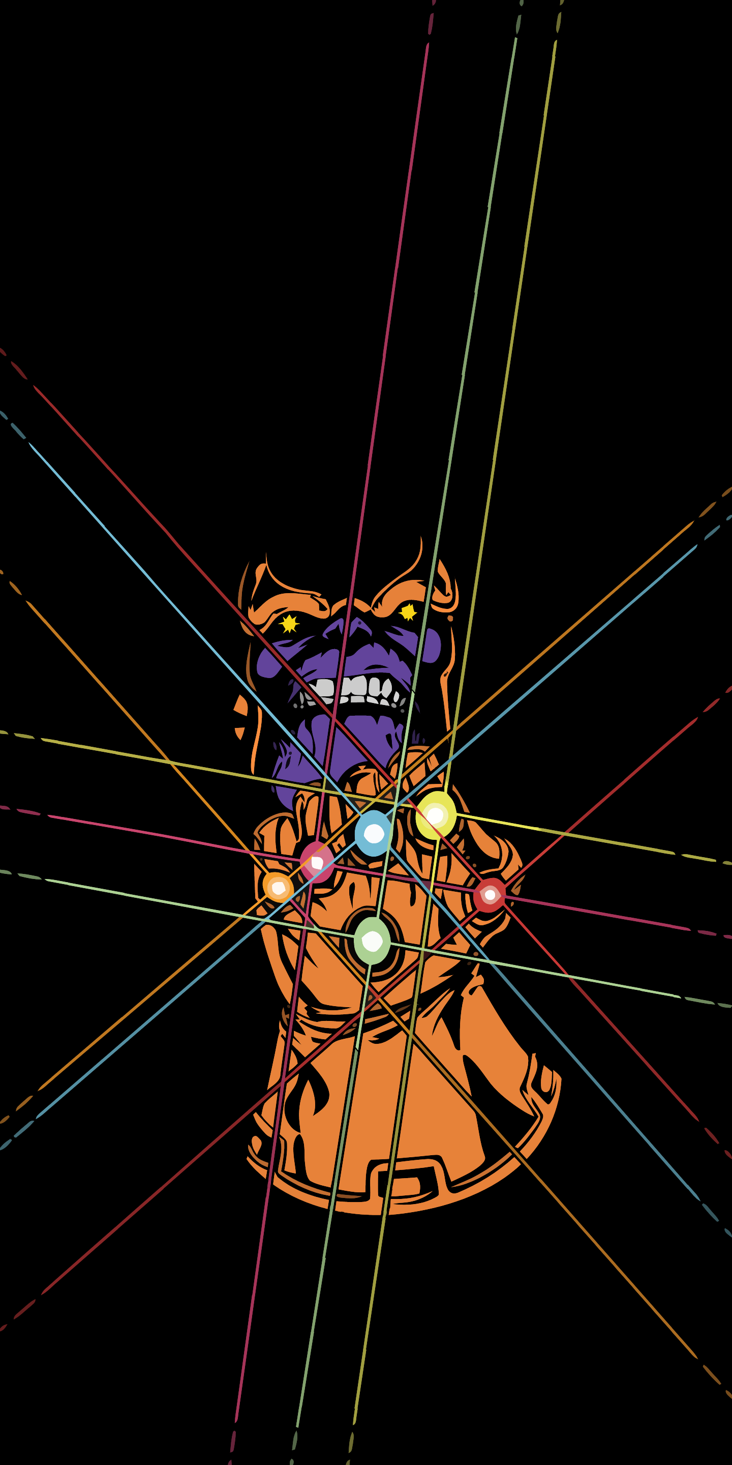 Infinity Gauntlet Thanos Amoled Wallpaper