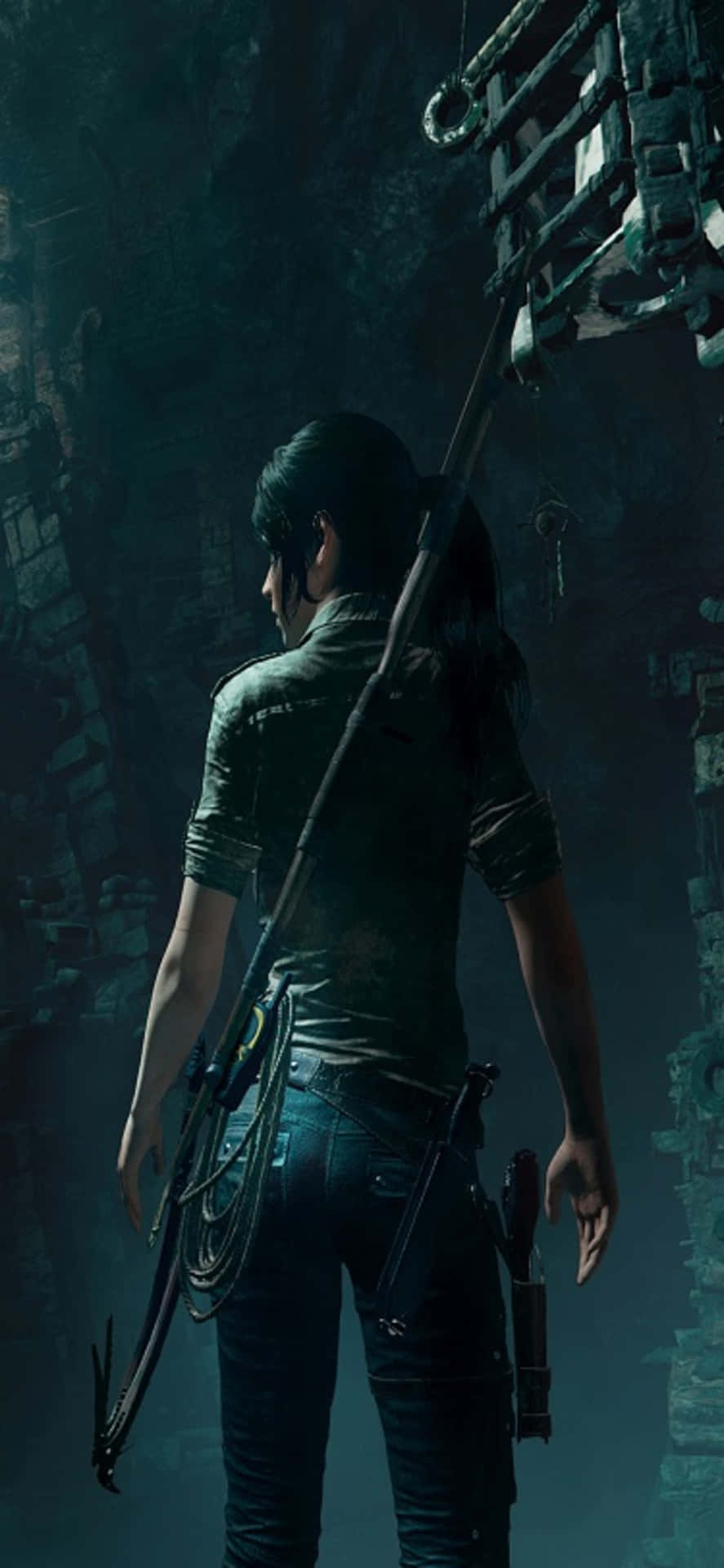 Explore The Depths Of Shadow Tomb Raider On iPhone X Wallpaper