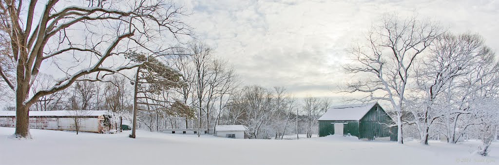 Winter Barn Scenes Scene