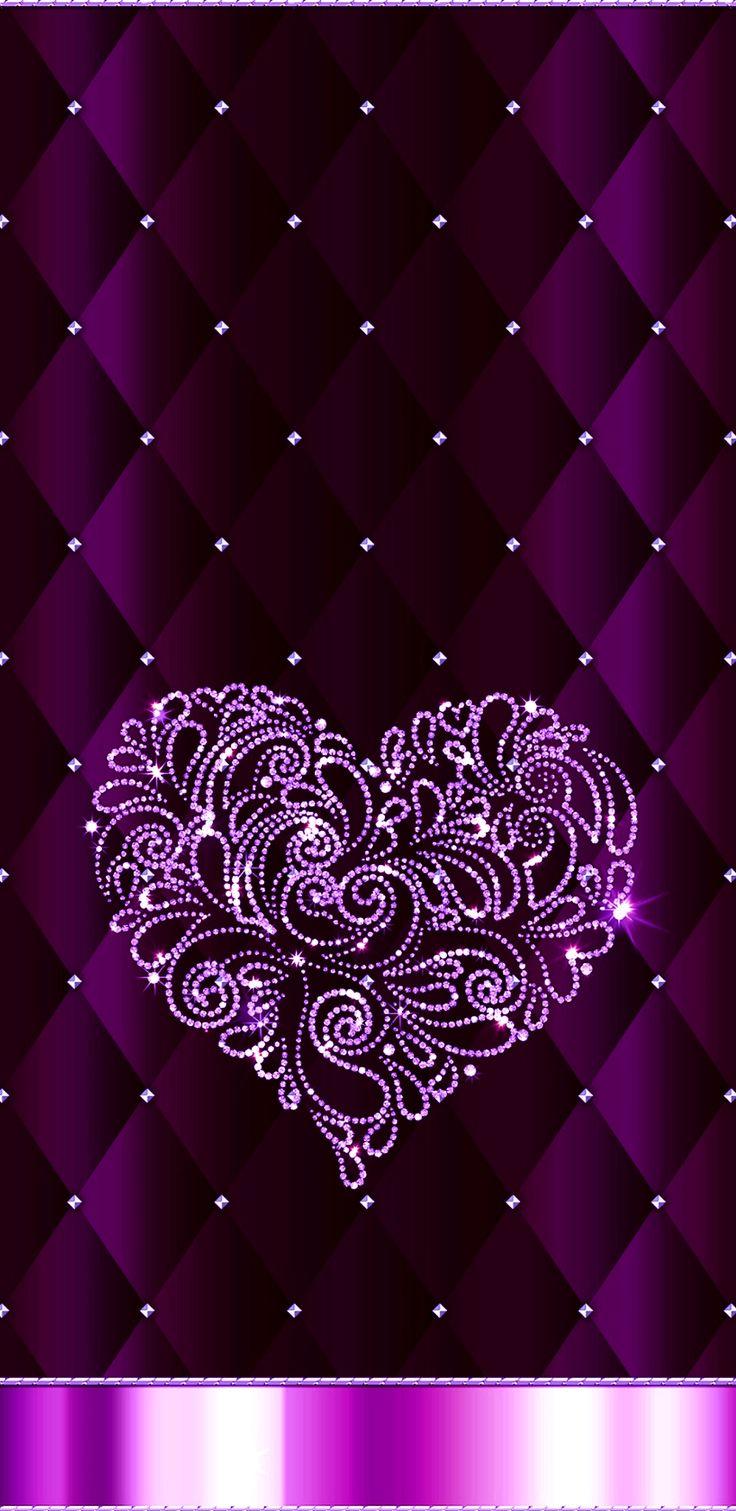 Heart Wallpaper Blue Floral Psychedelic