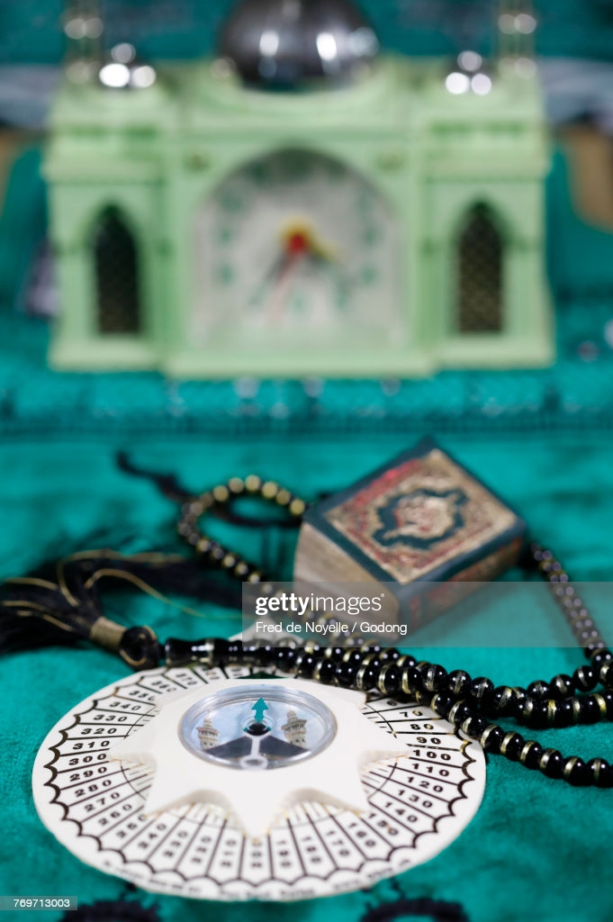 Quran Tasbih And Qibla Pass High Res Stock Photo Getty Image