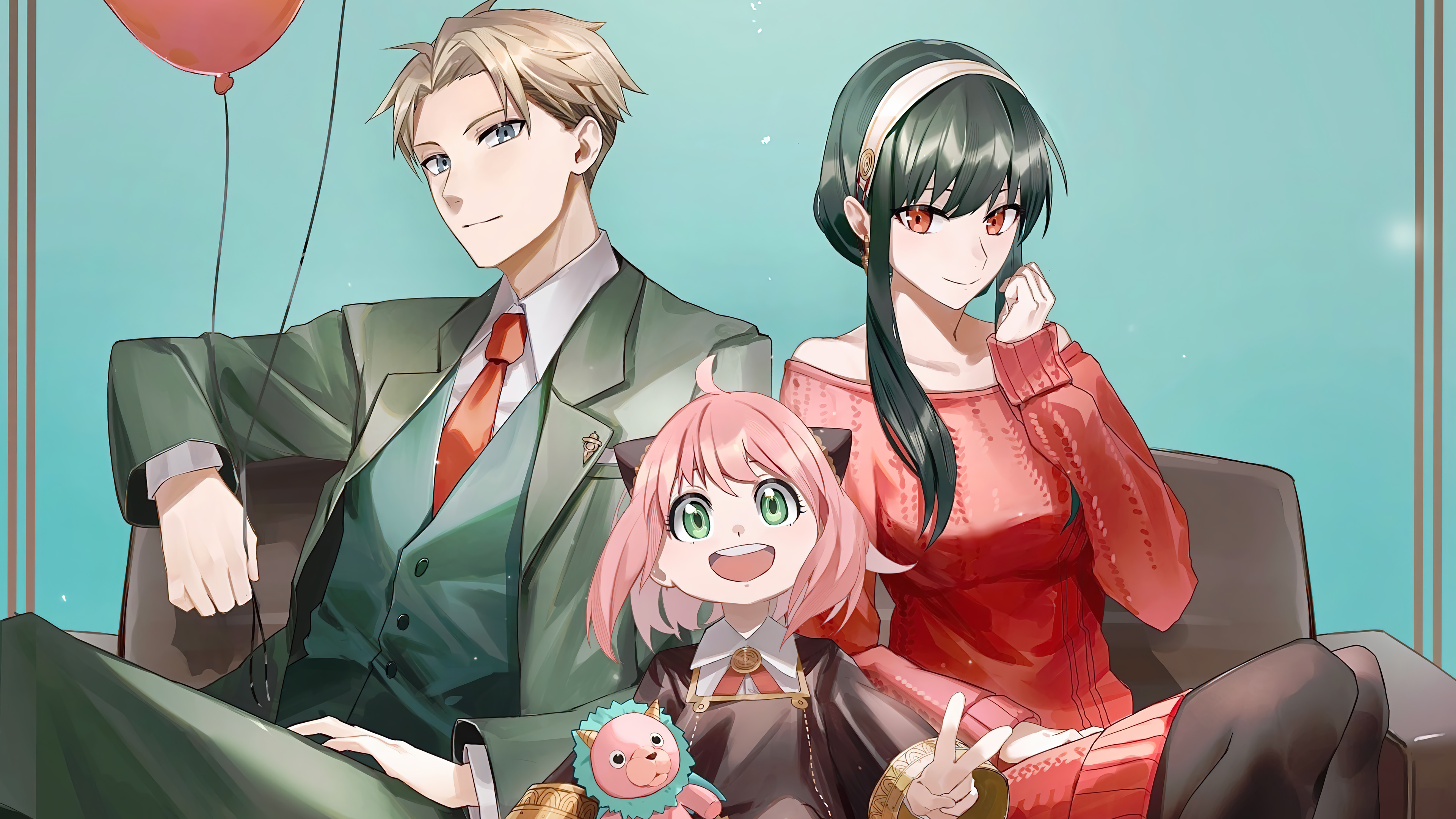 Spy X Family Anya Yor Loid 4k Wallpaper iPhone HD Phone Off
