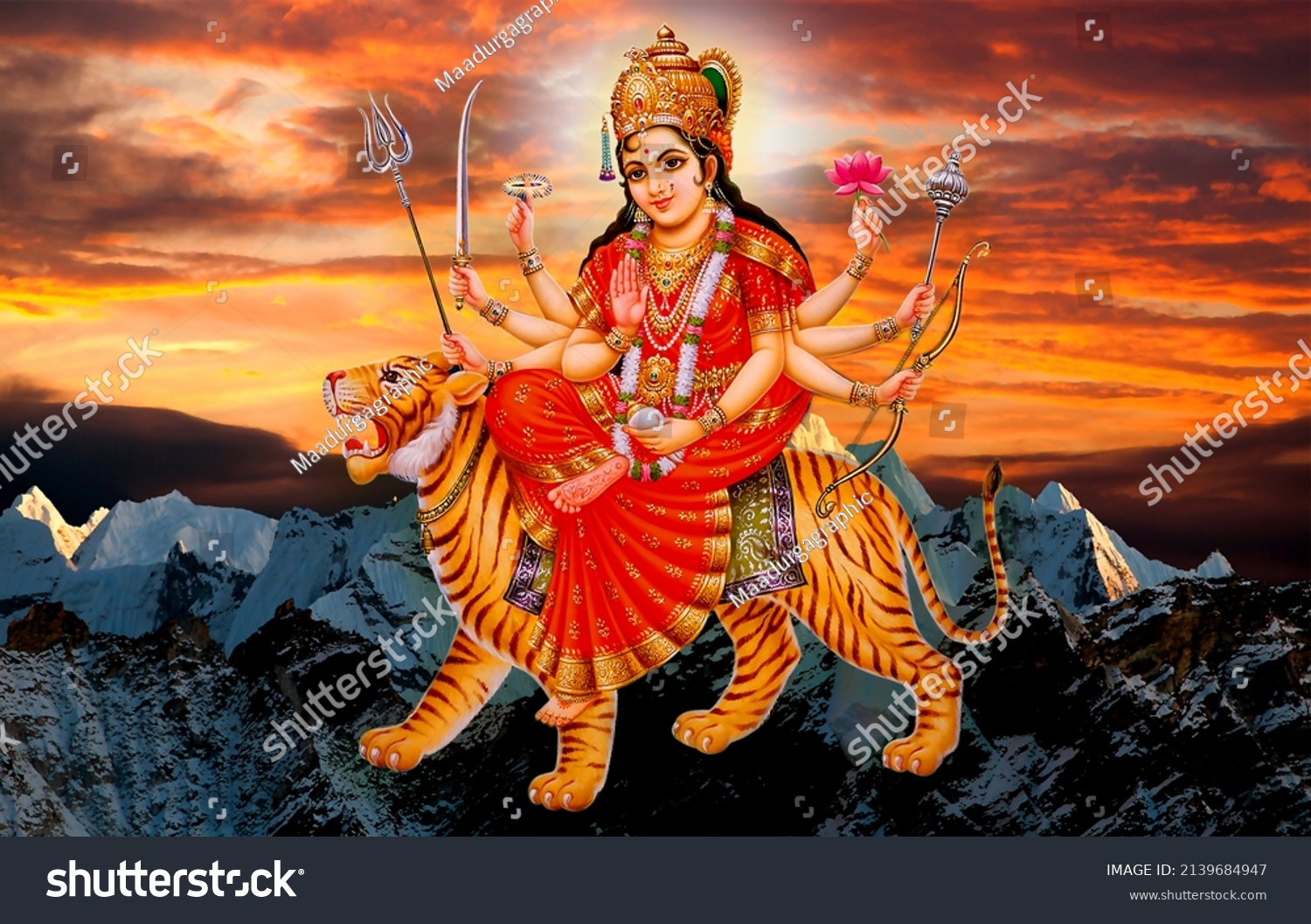 14729 Durga maa Images Stock Photos Vectors Shutterstock