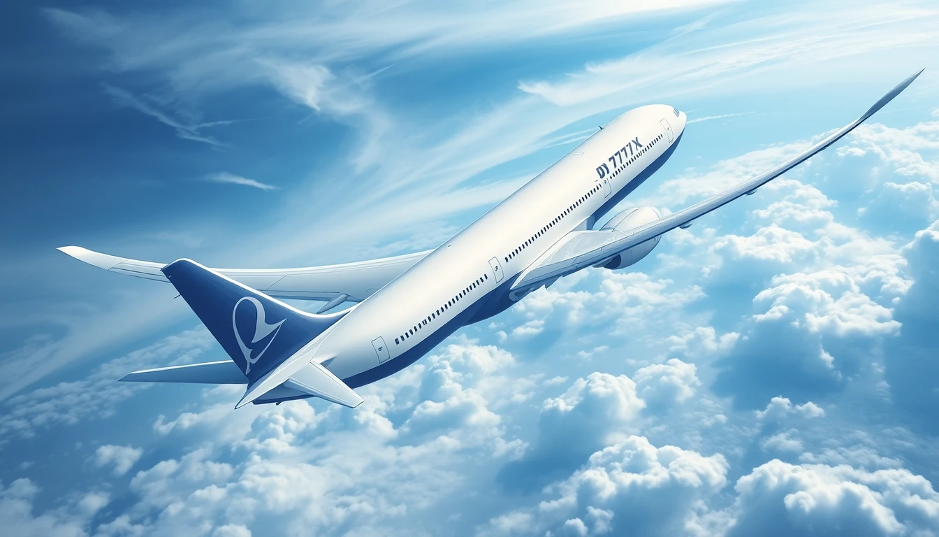 Airplane Boeing 777x Wallpaper